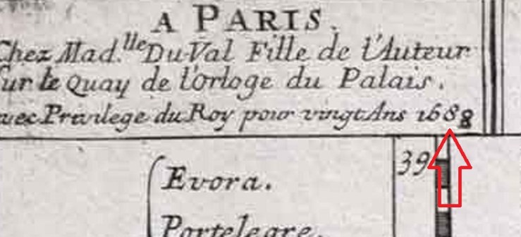 Andalucia y Reino de Granada ( 1688 Paris ) Leyenda.jpg